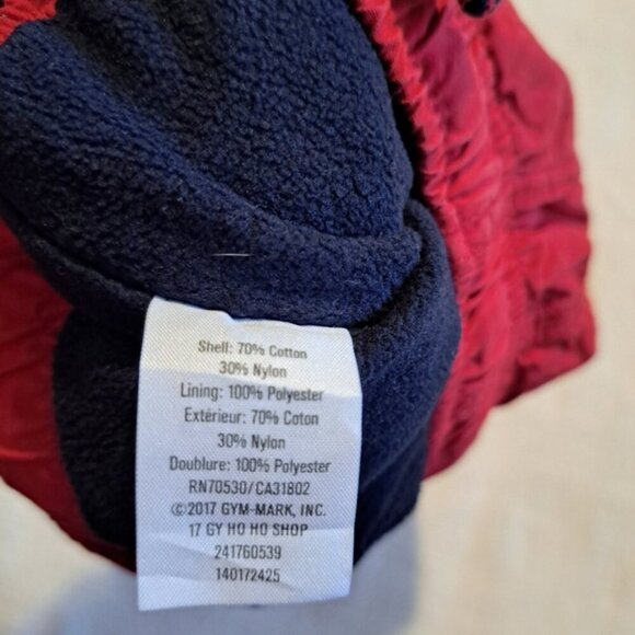 Gymboree boys size 18-24 months red fleece lined pants 2017 - Picture 4 of 5